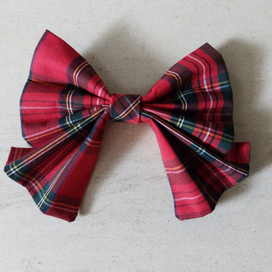 Doggy Tartan Bow Tie